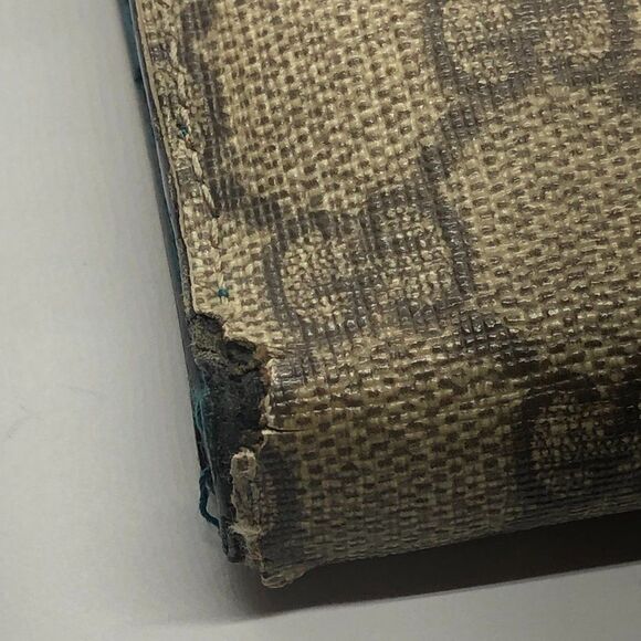 Authentic GUCCI Brown Coated Canvas & Teal Leather Designer Wallet - Picture 6 of 12